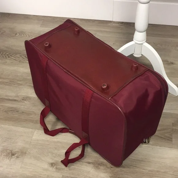 Vintage Samsonite "Port of Entry 1" 2 pc. Burgundy Luggage Set 1980's Ca… - Picture 5 of 16